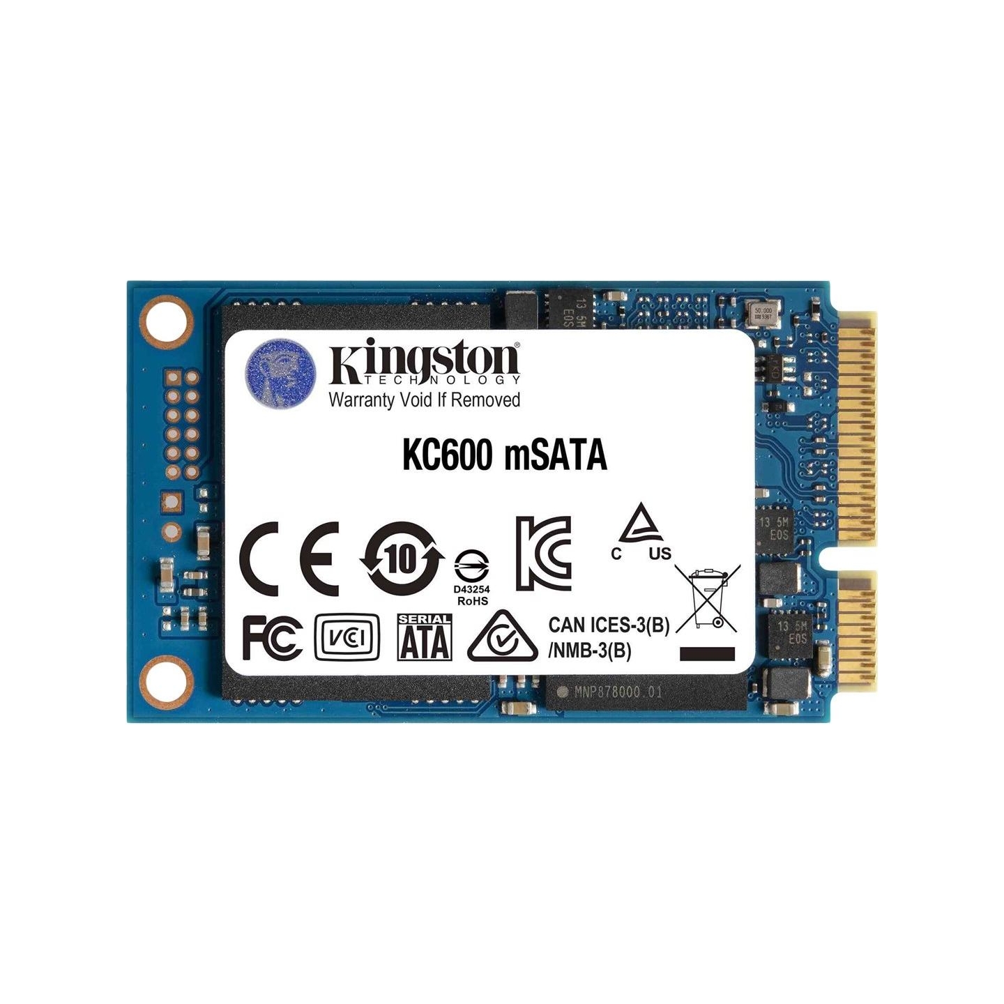Kingston | KC600 | 1000 GB | Solid-state drive interface mSATA | Read speed 550 MB/s | Write speed 520 MB/s