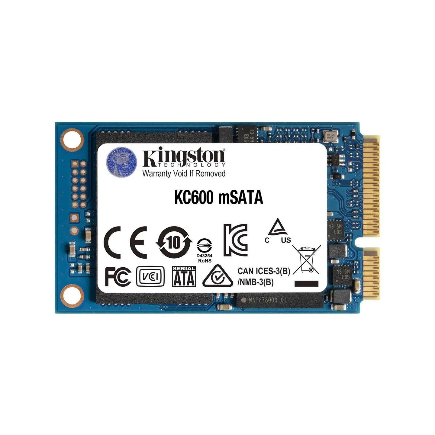Kingston | KC600 | 1000 GB | Solid-state drive interface mSATA | Read speed 550 MB/s | Write speed 520 MB/s