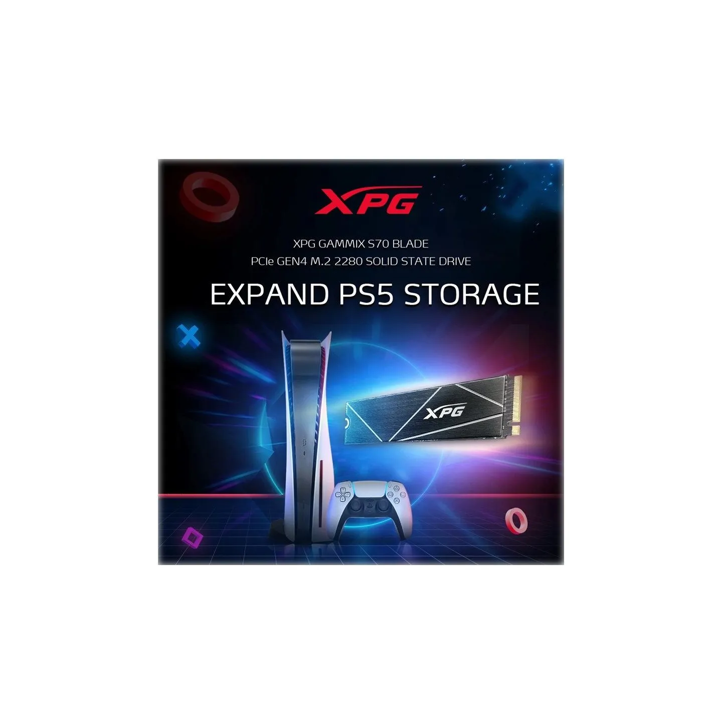 A-Data SSD drive XPG GAMIX S70 BLADE 1TB PCIe 4x4 7.4/5.5 GBs
