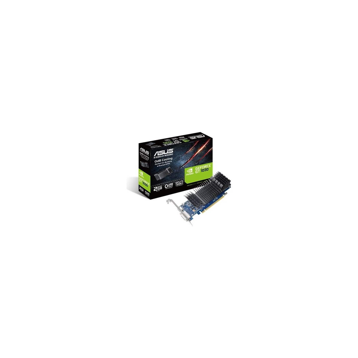 Asus | GT1030-SL-2G-BRK | NVIDIA | 2 GB | GeForce GT 1030 | GDDR5 | DVI-D ports quantity 1 | HDMI ports quantity 1 | PCI Express