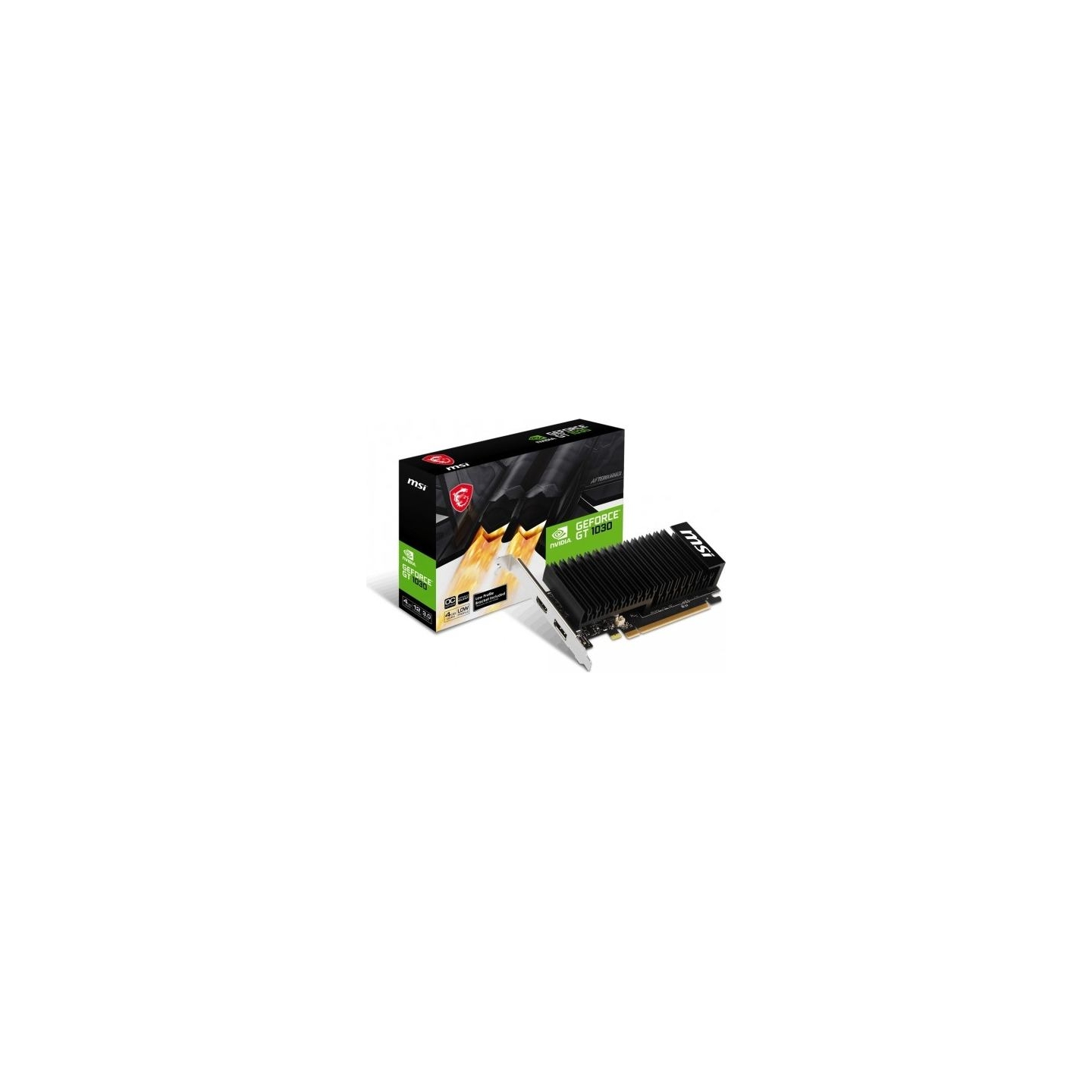 MSI Graphics card GeForce GT 1030 4GHD4 LP OC 4GD DR4 64BIT DP/HDMI