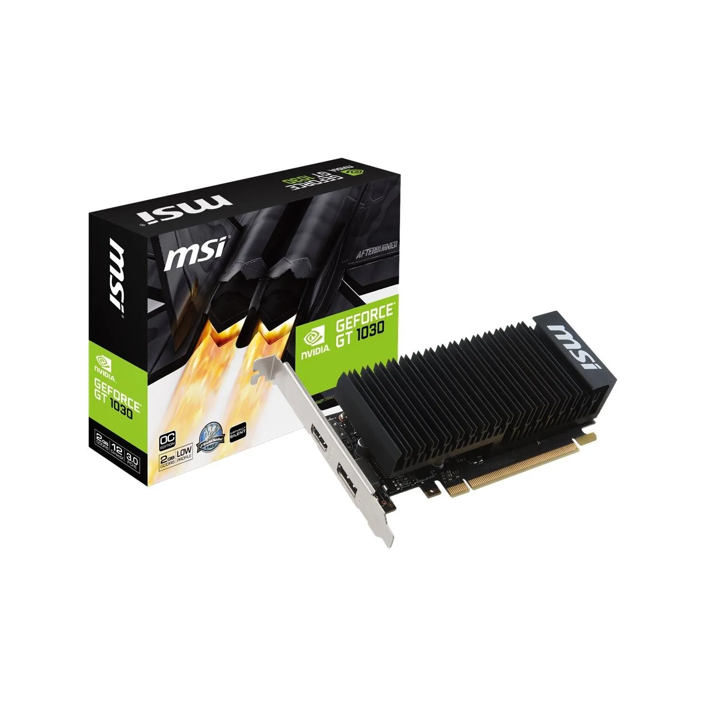 MSI Karta graficzna GeForce GT 1030 OC 2GB DDR4 64BIT HDMI/DP