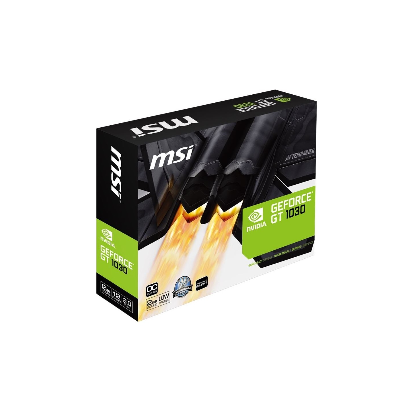 MSI | GeForce GT 1030 2GHD4 LP OC | NVIDIA | 2 GB | GeForce GT 1030 | DDR4 | HDMI ports quantity 1 | PCI Express 3.0 x16 (uses x