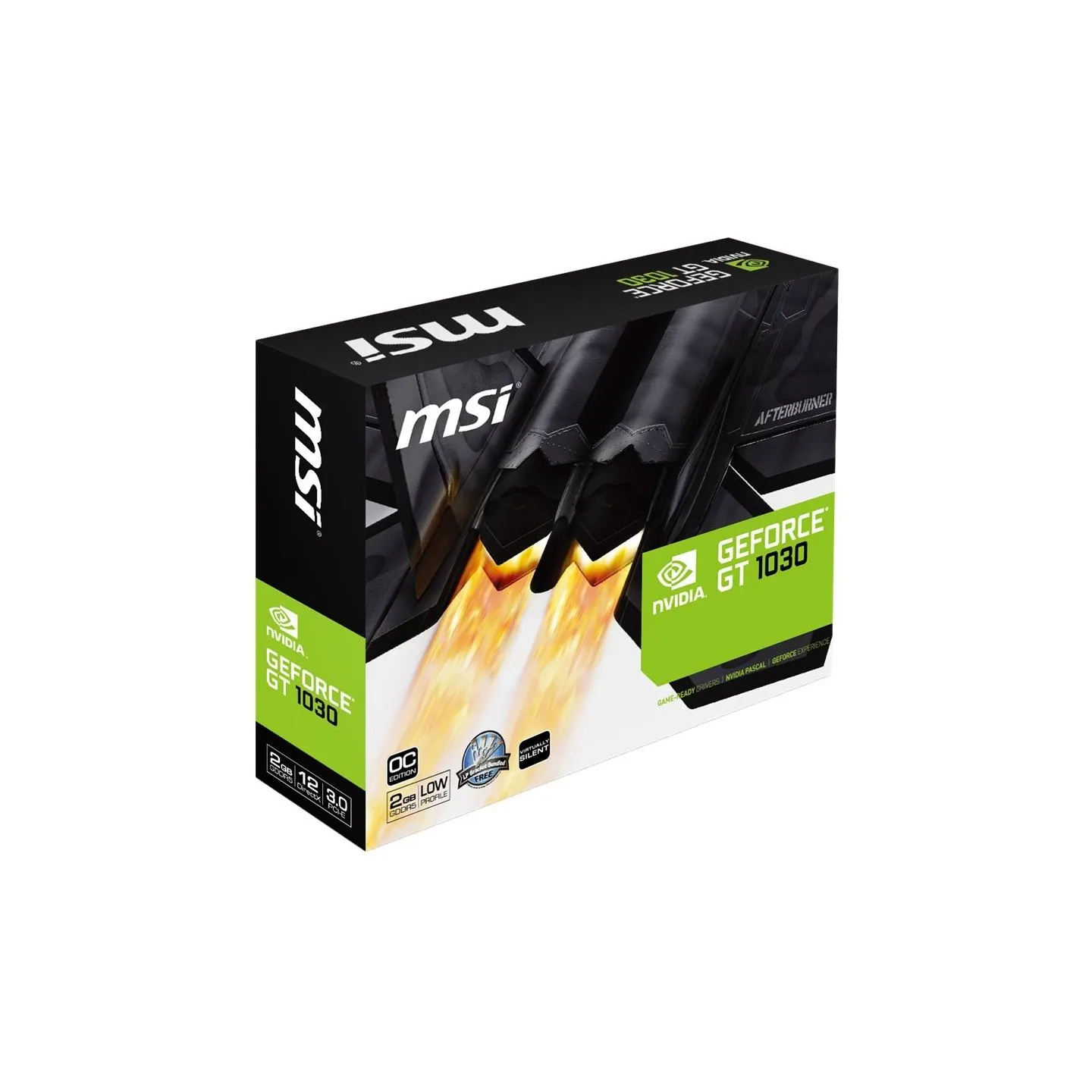 MSI Karta graficzna GeForce GT 1030 OC 2GB DDR4 64BIT HDMI/DP
