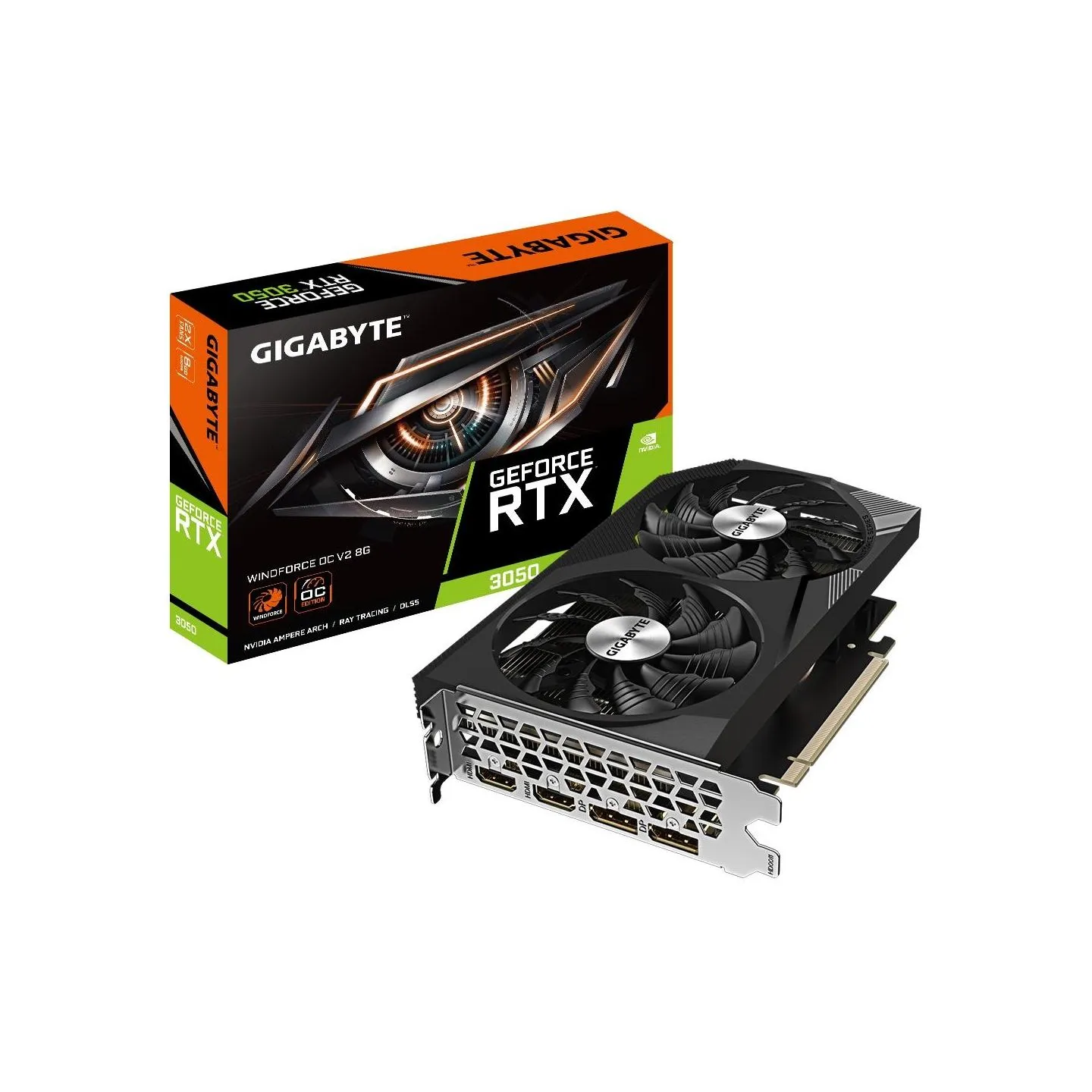 Gigabyte | GV-N3050WF2OCV2-8GD | NVIDIA | 8 GB | GeForce RTX 3050 | GDDR6 | HDMI ports quantity 2 | PCI-E 4.0 | Memory clock spe