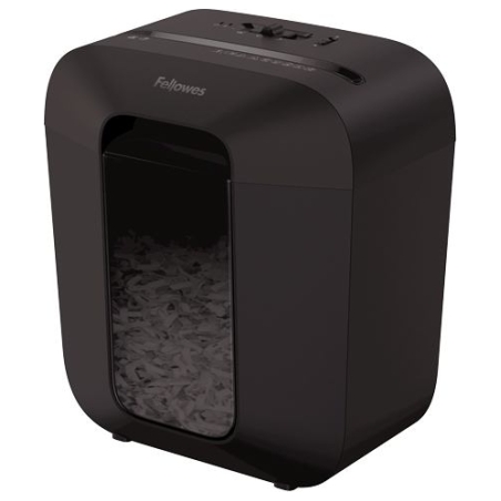 Fellowes Powershred | LX25 | Black | 11.5 L | Credit cards shredding | Paper handling standard/output 6 sheets per pass | Cross-