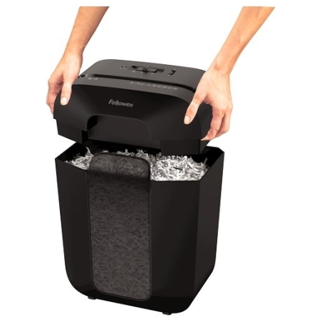 Fellowes Powershred | LX50 | Black | 17 L | Credit cards shredding | Paper handling standard/output 9 sheets per pass | Cross-Cu