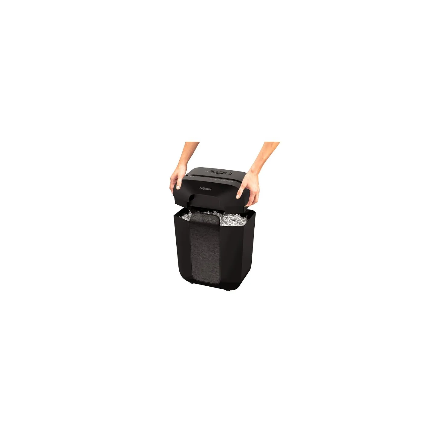Fellowes Powershred | LX50 | Black | 17 L | Credit cards shredding | Paper handling standard/output 9 sheets per pass | Cross-Cu