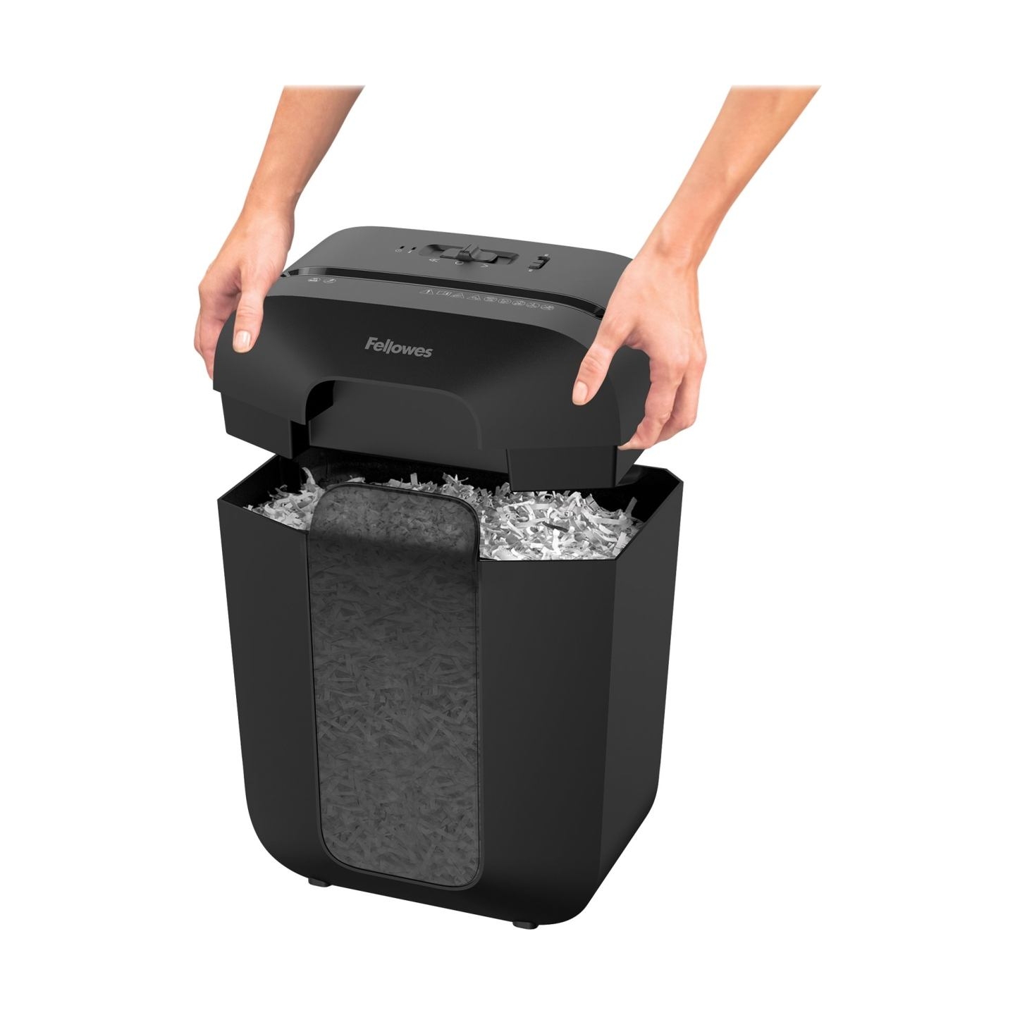 Fellowes Powershred | LX50 | Black | 17 L | Credit cards shredding | Paper handling standard/output 9 sheets per pass | Cross-Cu