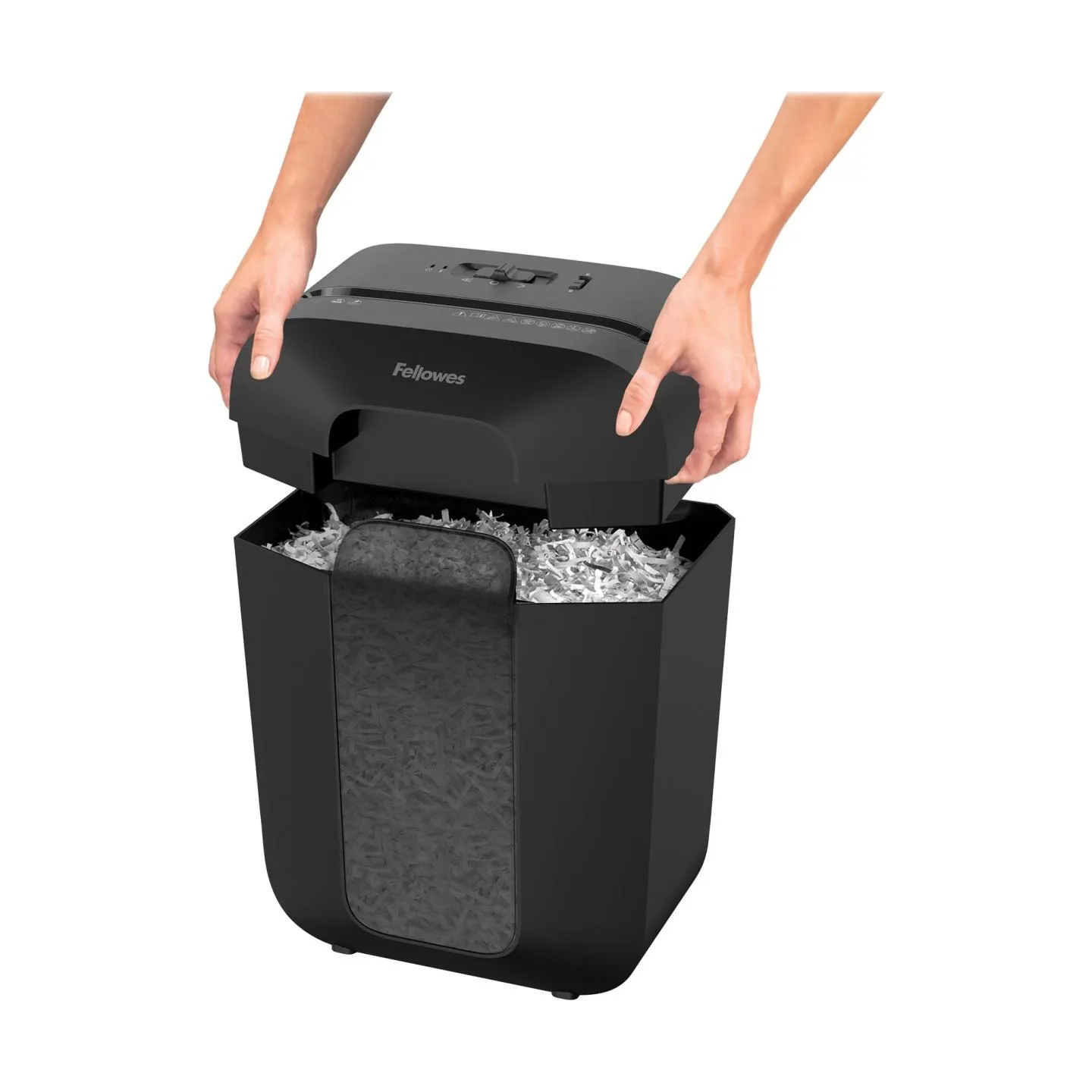 Fellowes Powershred | LX50 | Black | 17 L | Credit cards shredding | Paper handling standard/output 9 sheets per pass | Cross-Cu