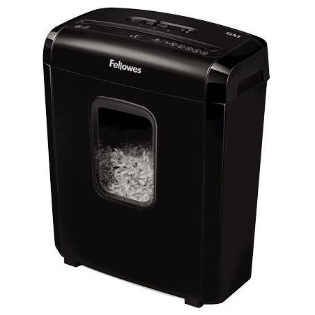 Fellowes Powershred | 6M | Black | 13 L | Credit cards shredding | Paper handling standard/output 6 sheets per pass | Mini-Cut S