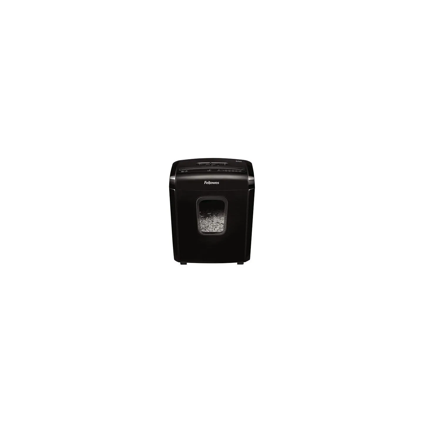 Fellowes Powershred | 6M | Black | 13 L | Credit cards shredding | Paper handling standard/output 6 sheets per pass | Mini-Cut S