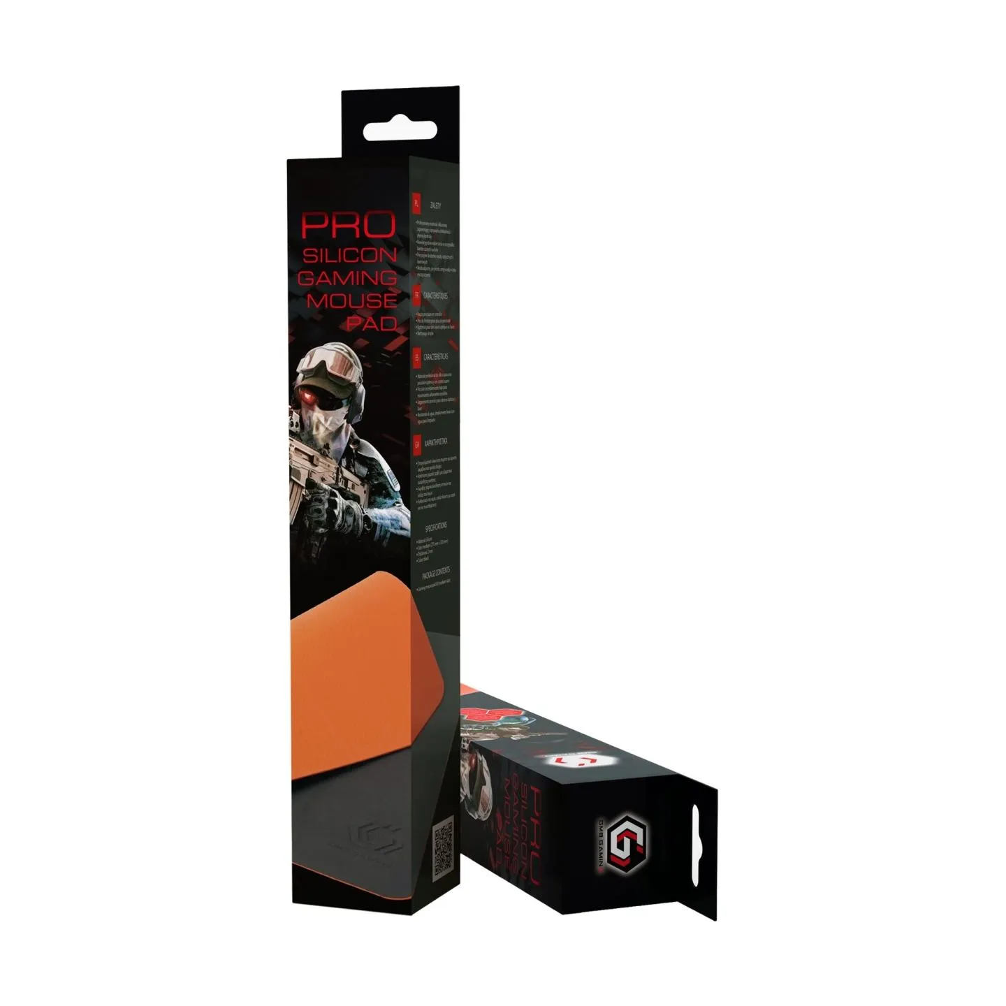 Gembird | Mouse Pad PRO | MP-S-GAMEPRO-M | Mouse Pad | 275 x 320 mm | Black