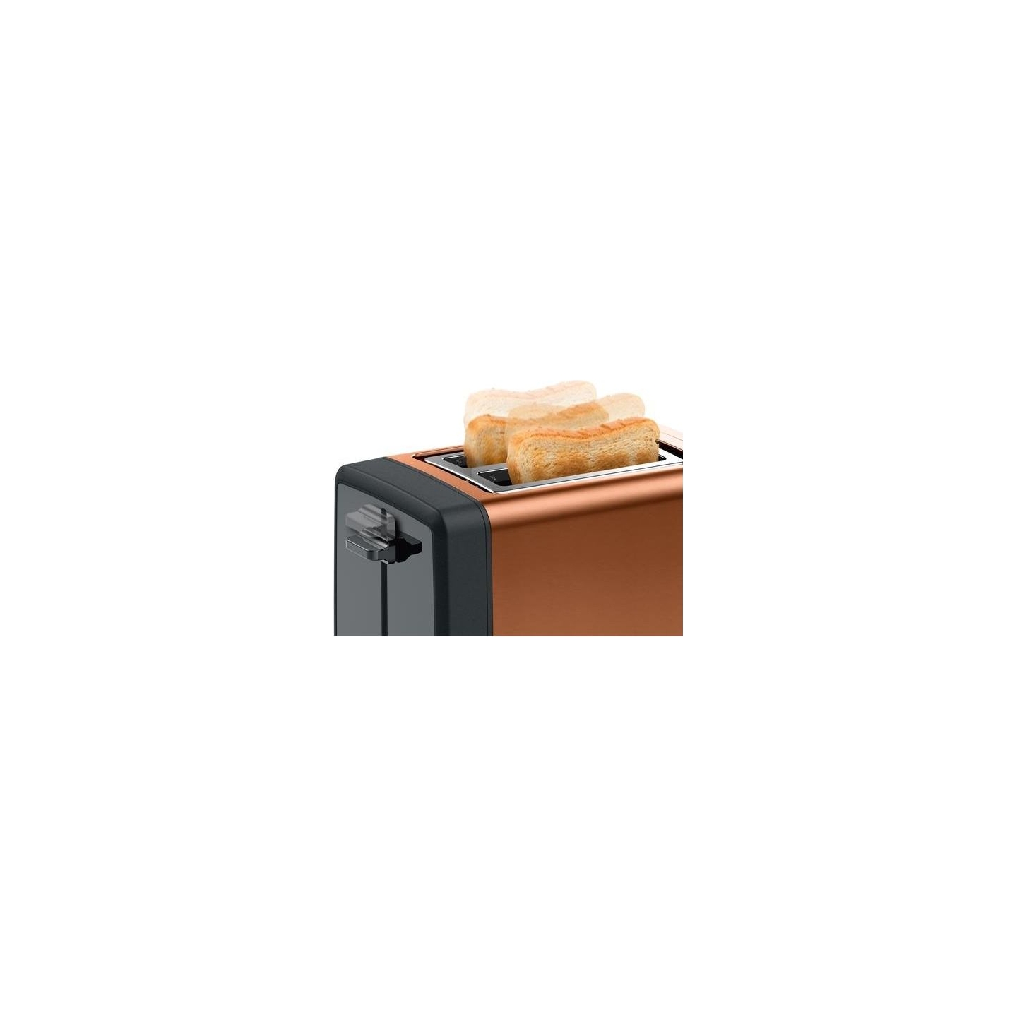 Bosch | DesignLine Toaster | TAT4P429 | Power 970 W | Number of slots 2 | Housing material Stainless Steel | Copper/Black