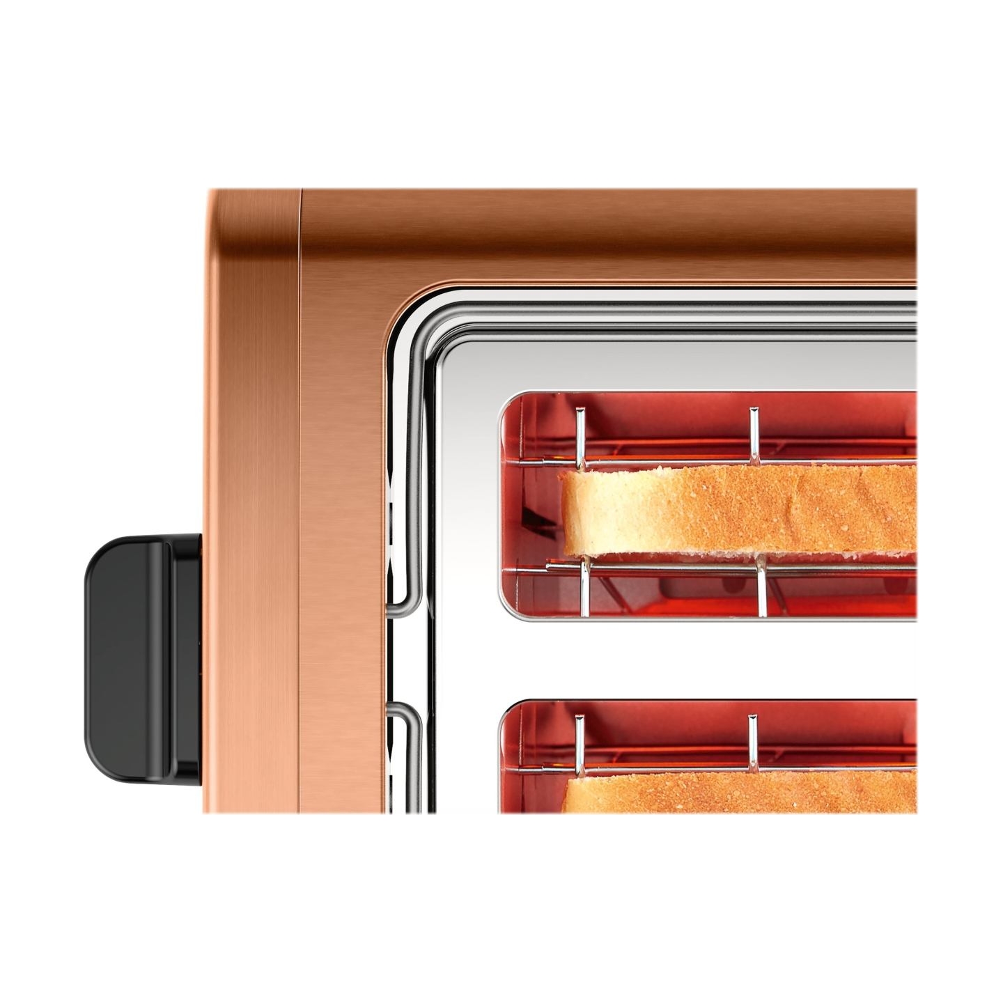 Bosch | DesignLine Toaster | TAT4P429 | Power 970 W | Number of slots 2 | Housing material Stainless Steel | Copper/Black