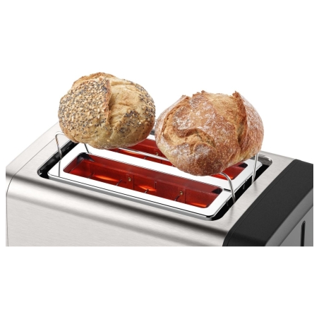 Bosch | DesignLine Toaster | TAT4P420 | Power 970 W | Number of slots 2 | Housing material Stainless Steel | Stainless steel/Bla