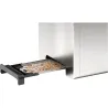 Bosch | DesignLine Toaster | TAT4P420 | Power 970 W | Number of slots 2 | Housing material Stainless Steel | Stainless steel/Bla