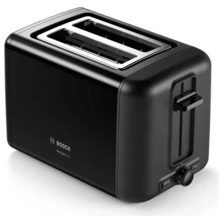 Bosch | DesignLine Toaster | TAT3P423 | Power 970 W | Number of slots 2 | Housing material Stainless steel | Black