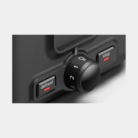 Bosch | DesignLine Toaster | TAT3P423 | Power 970 W | Number of slots 2 | Housing material Stainless steel | Black