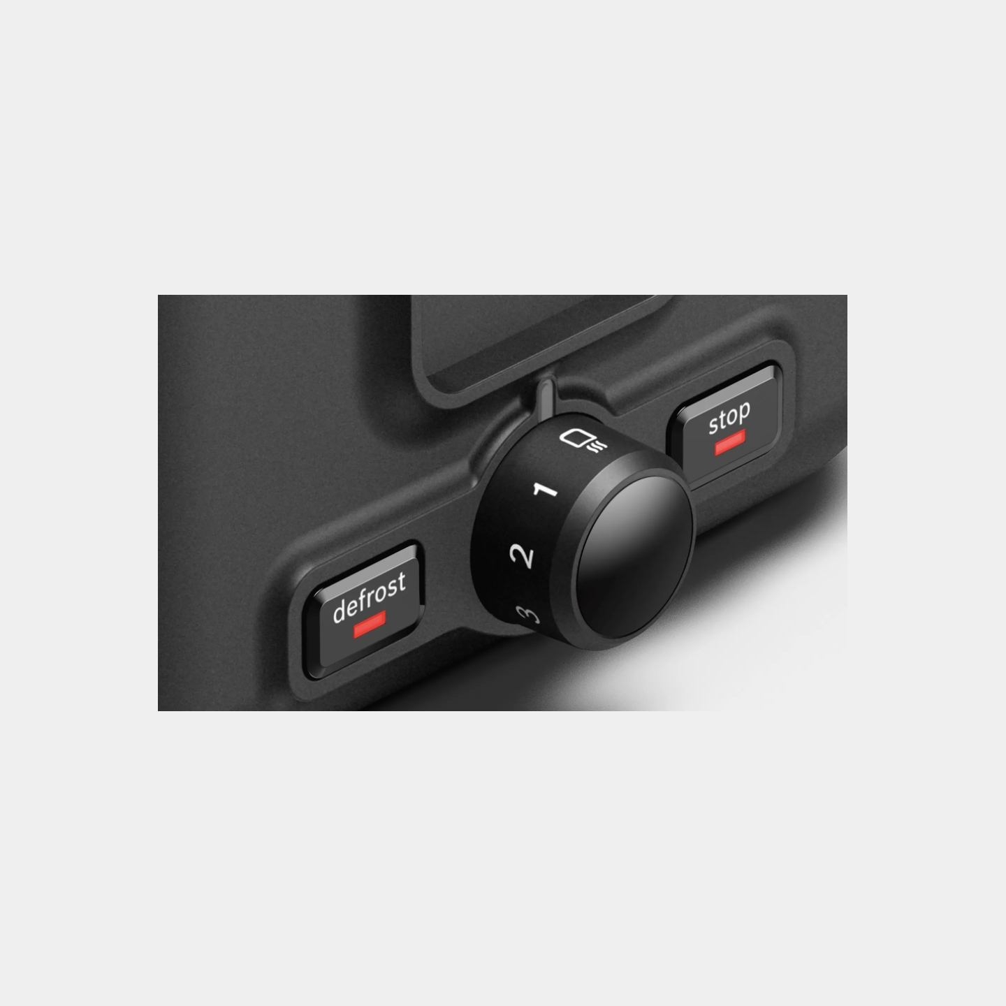 Bosch | DesignLine Toaster | TAT3P423 | Power 970 W | Number of slots 2 | Housing material Stainless steel | Black
