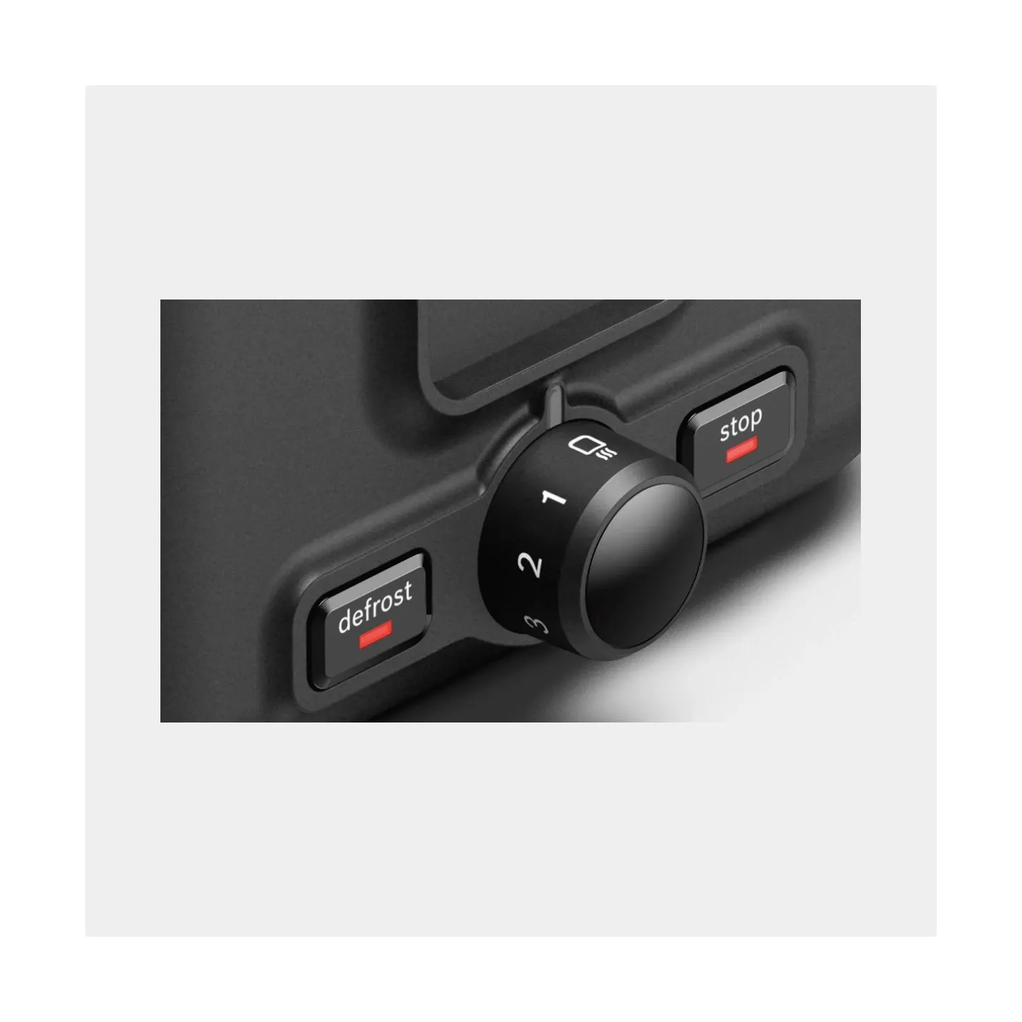 Bosch | DesignLine Toaster | TAT3P423 | Power 970 W | Number of slots 2 | Housing material Stainless steel | Black
