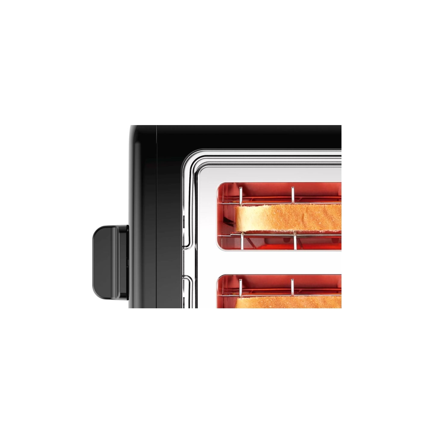 Bosch | DesignLine Toaster | TAT3P423 | Power 970 W | Number of slots 2 | Housing material Stainless steel | Black