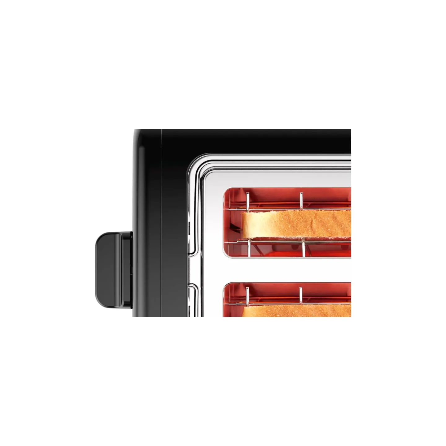 Bosch | DesignLine Toaster | TAT3P423 | Power 970 W | Number of slots 2 | Housing material Stainless steel | Black
