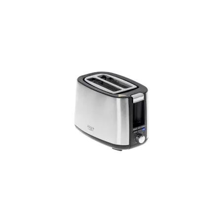 Adler | Toaster | AD 3214 | Power 750 W | Number of slots 2 | Housing material Stainless steel | Silver