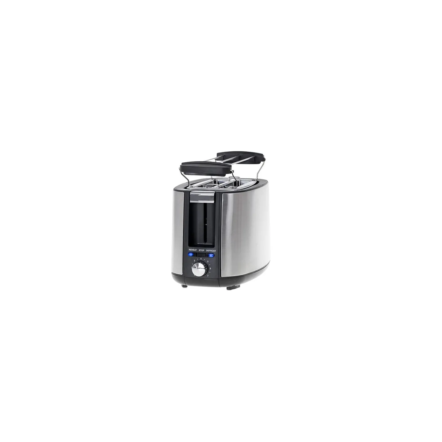 Adler | Toaster | AD 3214 | Power 750 W | Number of slots 2 | Housing material Stainless steel | Silver