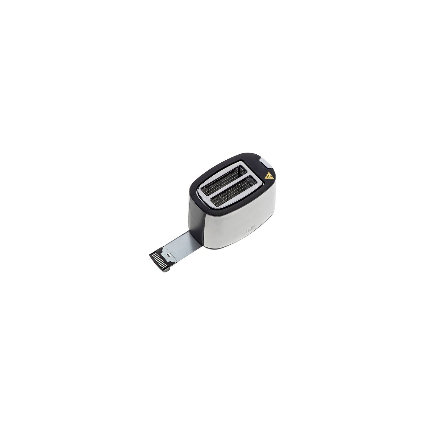 Adler | Toaster | AD 3214 | Power 750 W | Number of slots 2 | Housing material Stainless steel | Silver