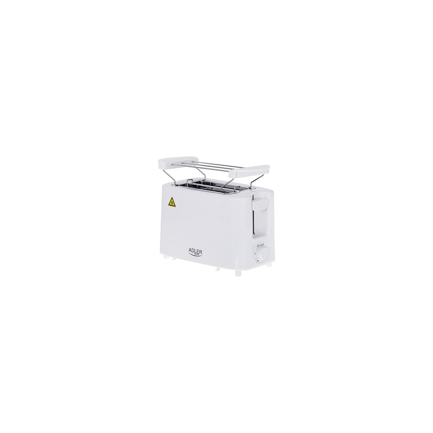 Adler | Toaster | AD 3223 | Power 750 W | Number of slots 2 | Housing material Plastic | White