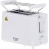 Adler | Toaster | AD 3223 | Power 750 W | Number of slots 2 | Housing material Plastic | White