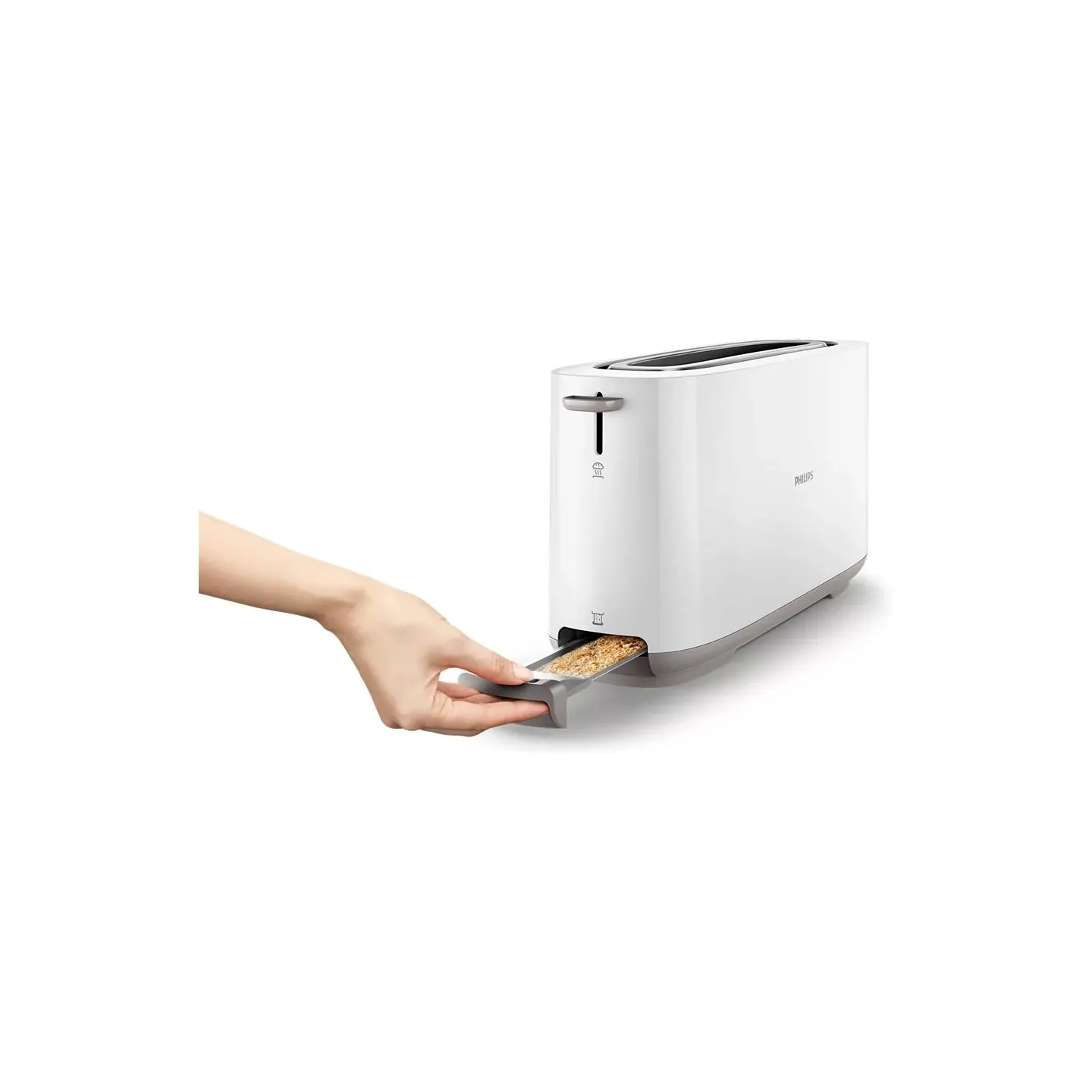 Philips | Toaster | HD2590/00 Daily Collection | Power 870-1030 W | Number of slots 2 | Housing material Plastic | White