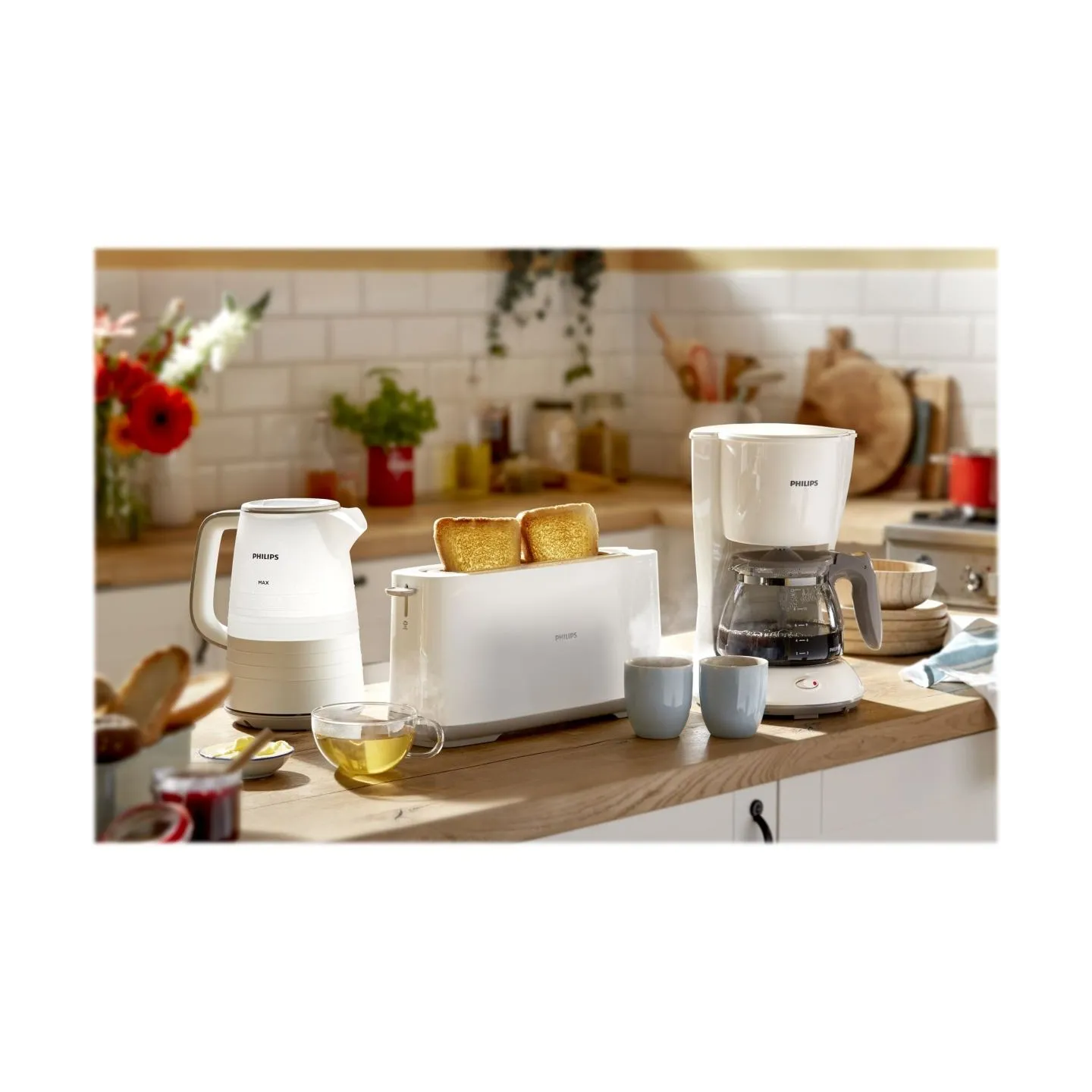 Philips | Toaster | HD2590/00 Daily Collection | Power 870-1030 W | Number of slots 2 | Housing material Plastic | White