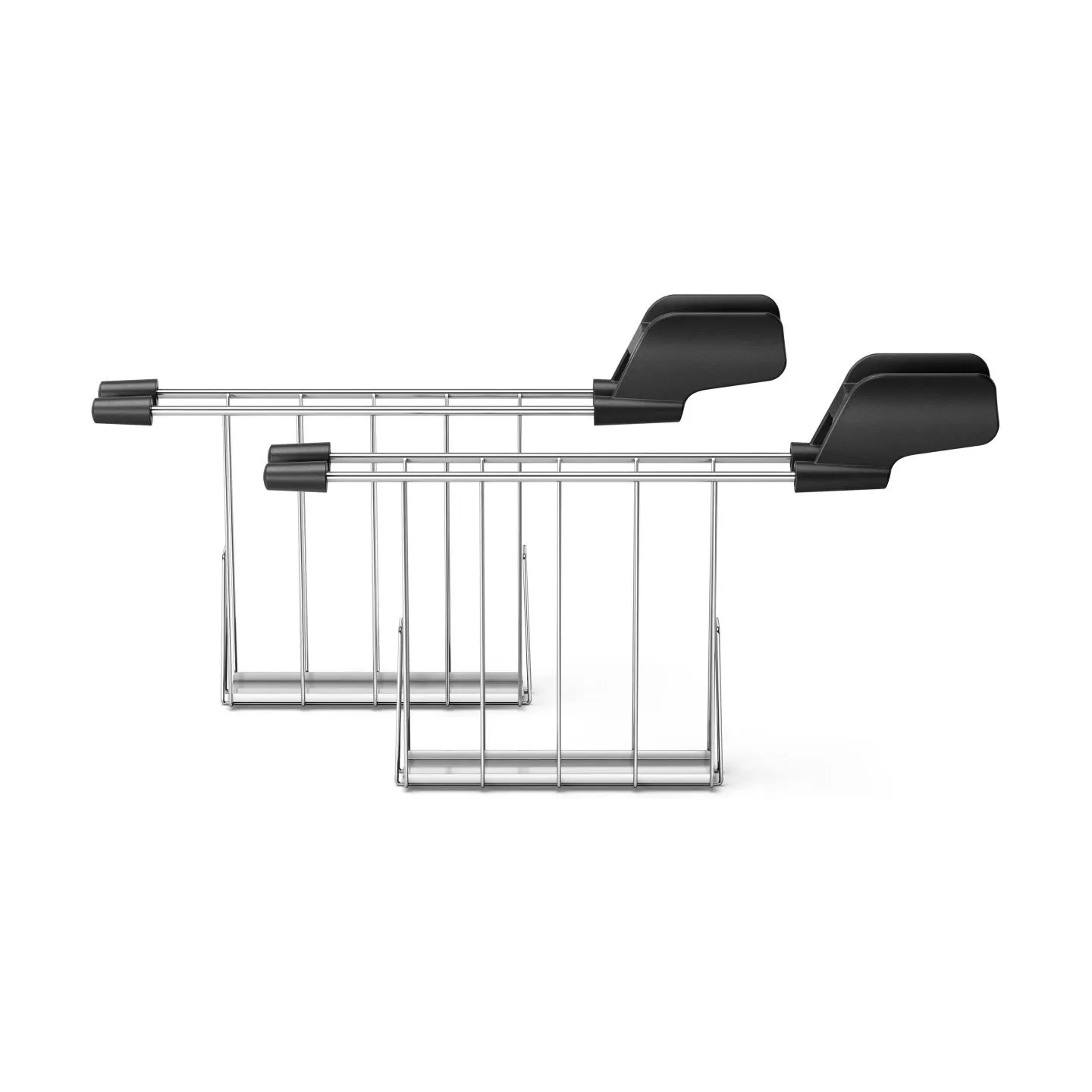 Philips Daily Collection Toaster HD2583/90, Plastic, 2-slot, bun warmer, sandwich rack, black / HD2583/90