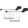 Philips Daily Collection Toaster HD2583/90, Plastic, 2-slot, bun warmer, sandwich rack, black / HD2583/90