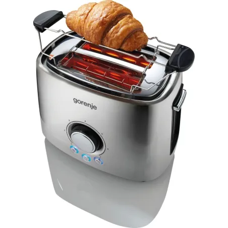 Gorenje | Toaster | T1000E | Power 1000 W | Number of slots 2 | Housing material  Metal | Stainless Steel
