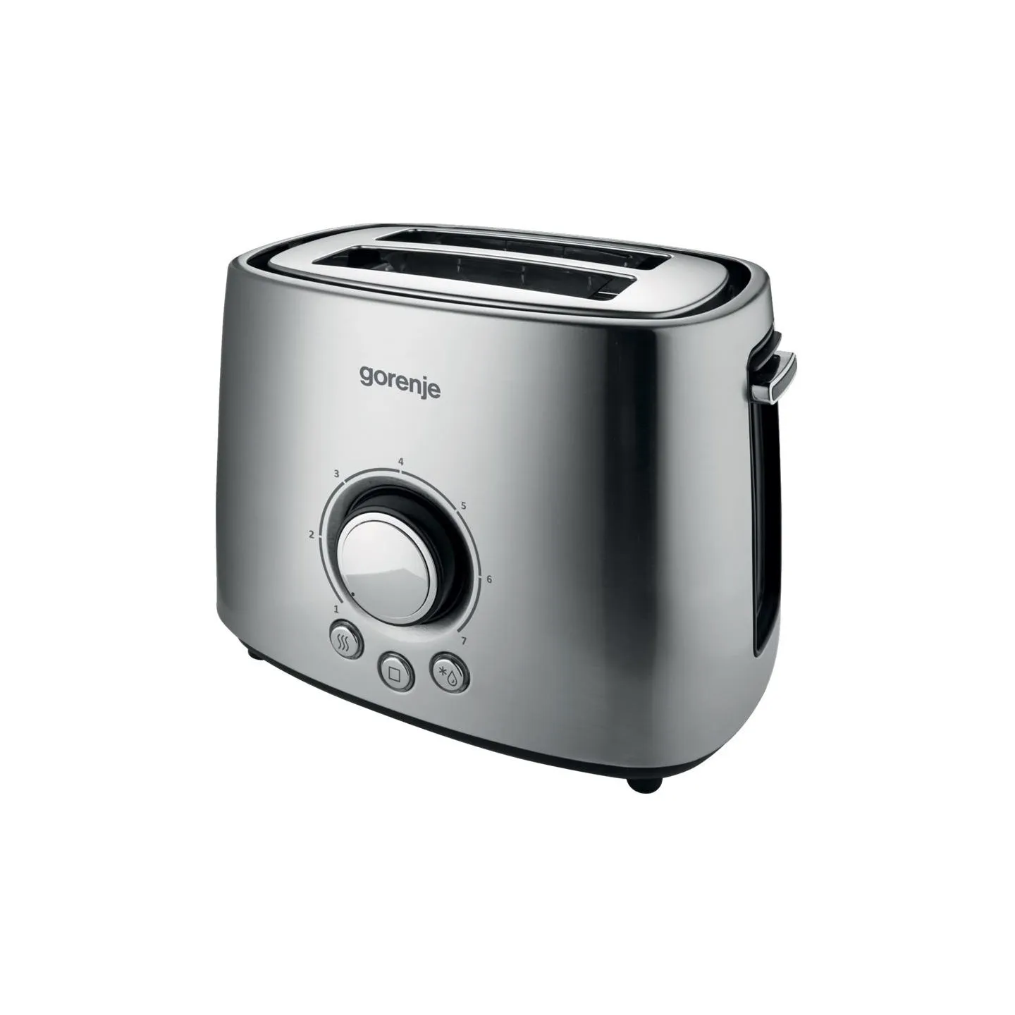 Gorenje | Toaster | T1000E | Power 1000 W | Number of slots 2 | Housing material  Metal | Stainless Steel
