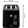 Tefal Toaster | TT6408 | Power 850 W | Number of slots 2 | Housing material Plastic | Black