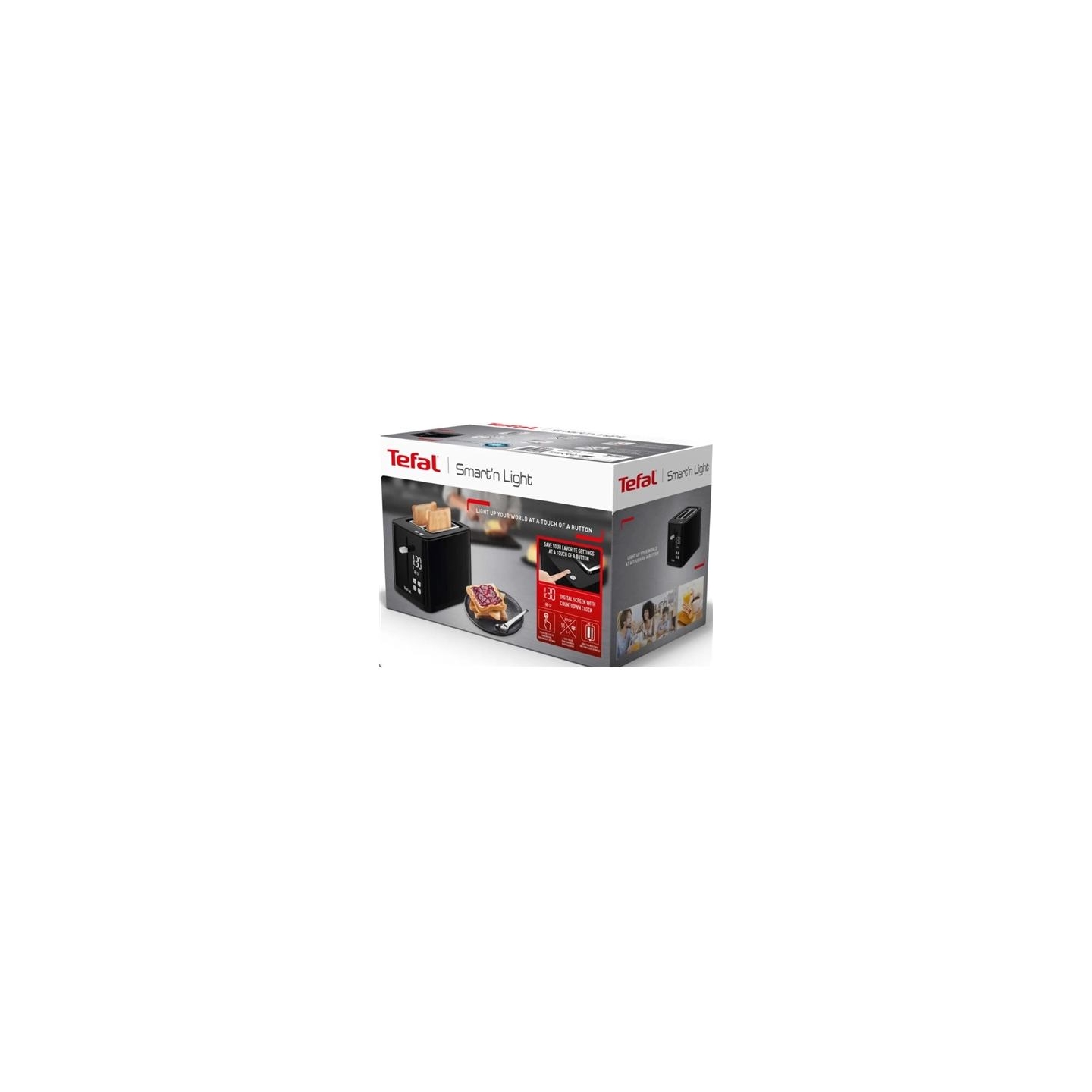 Tefal Toaster | TT6408 | Power 850 W | Number of slots 2 | Housing material Plastic | Black