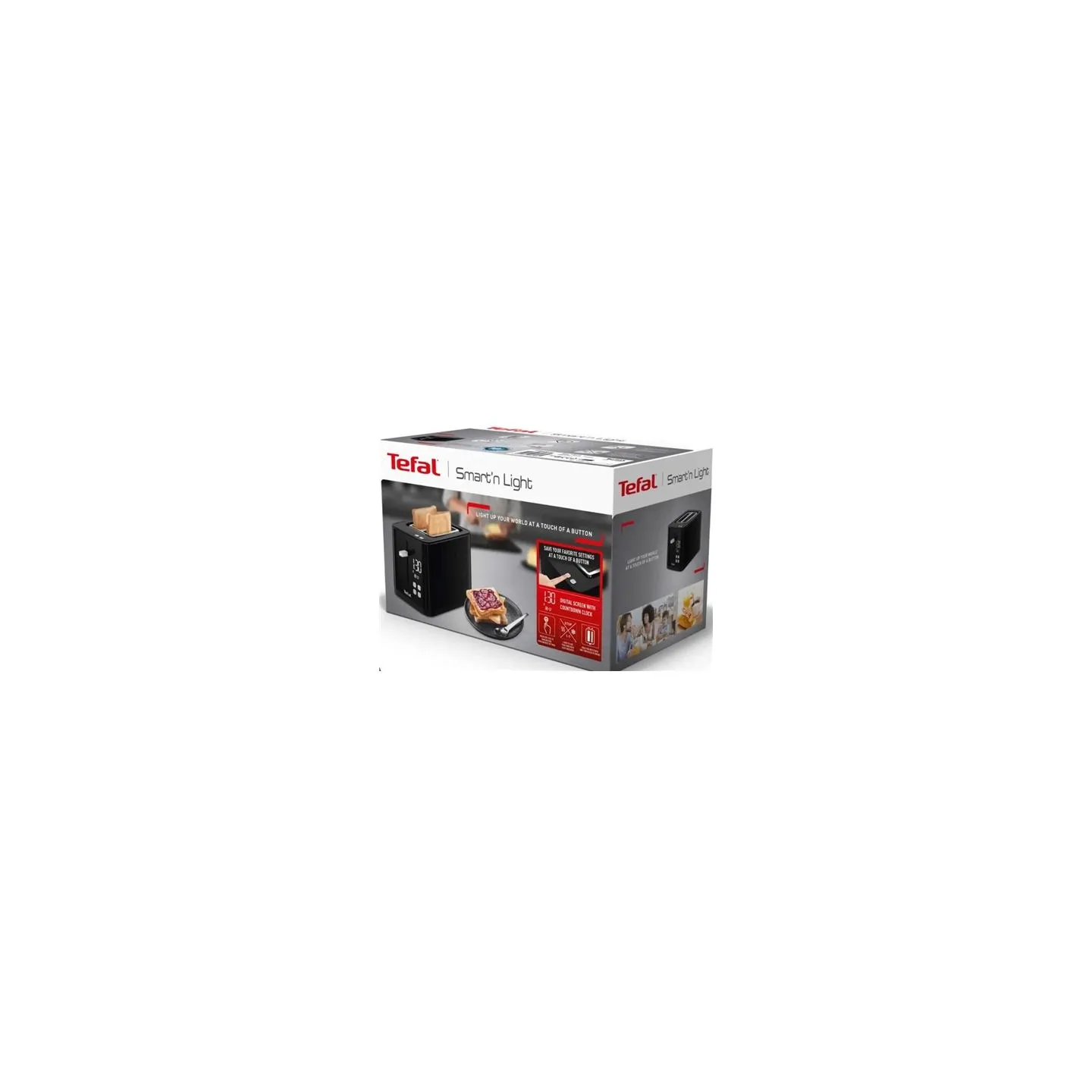 Tefal Toaster | TT6408 | Power 850 W | Number of slots 2 | Housing material Plastic | Black