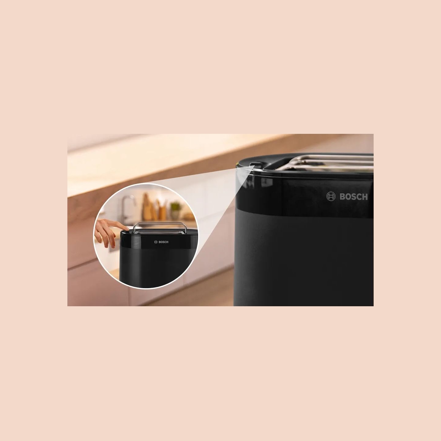 Bosch Compact Toaster | TAT2M123 MyMoment | Power 950 W | Number of slots 2 | Housing material Plastic | Black