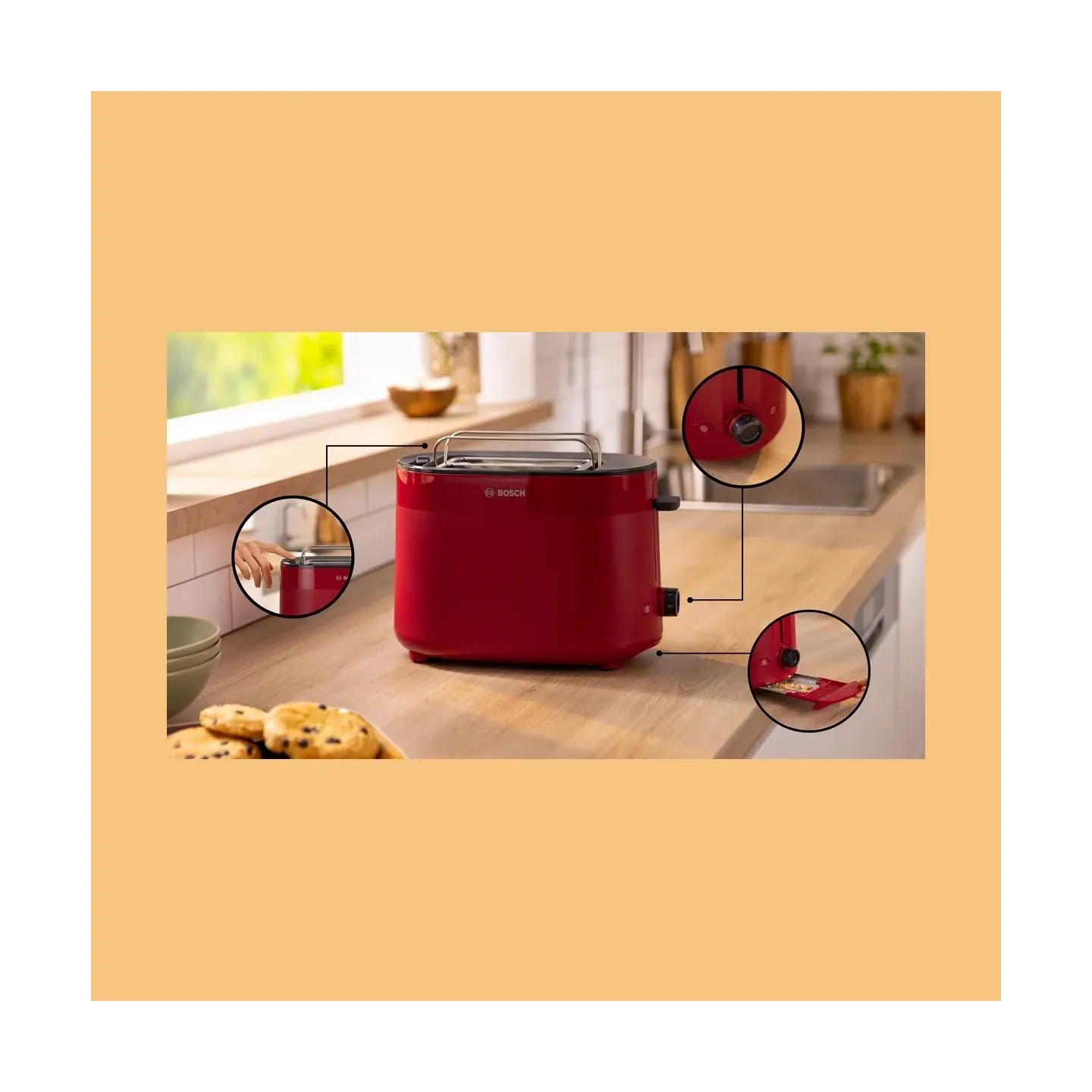 Bosch Toaster MyMoment TAT2M124 red