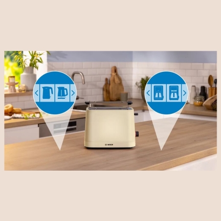 Bosch Compact Toaster | TAT3M127 MyMoment | Number of slots 2 | Housing material Plastic | Beige