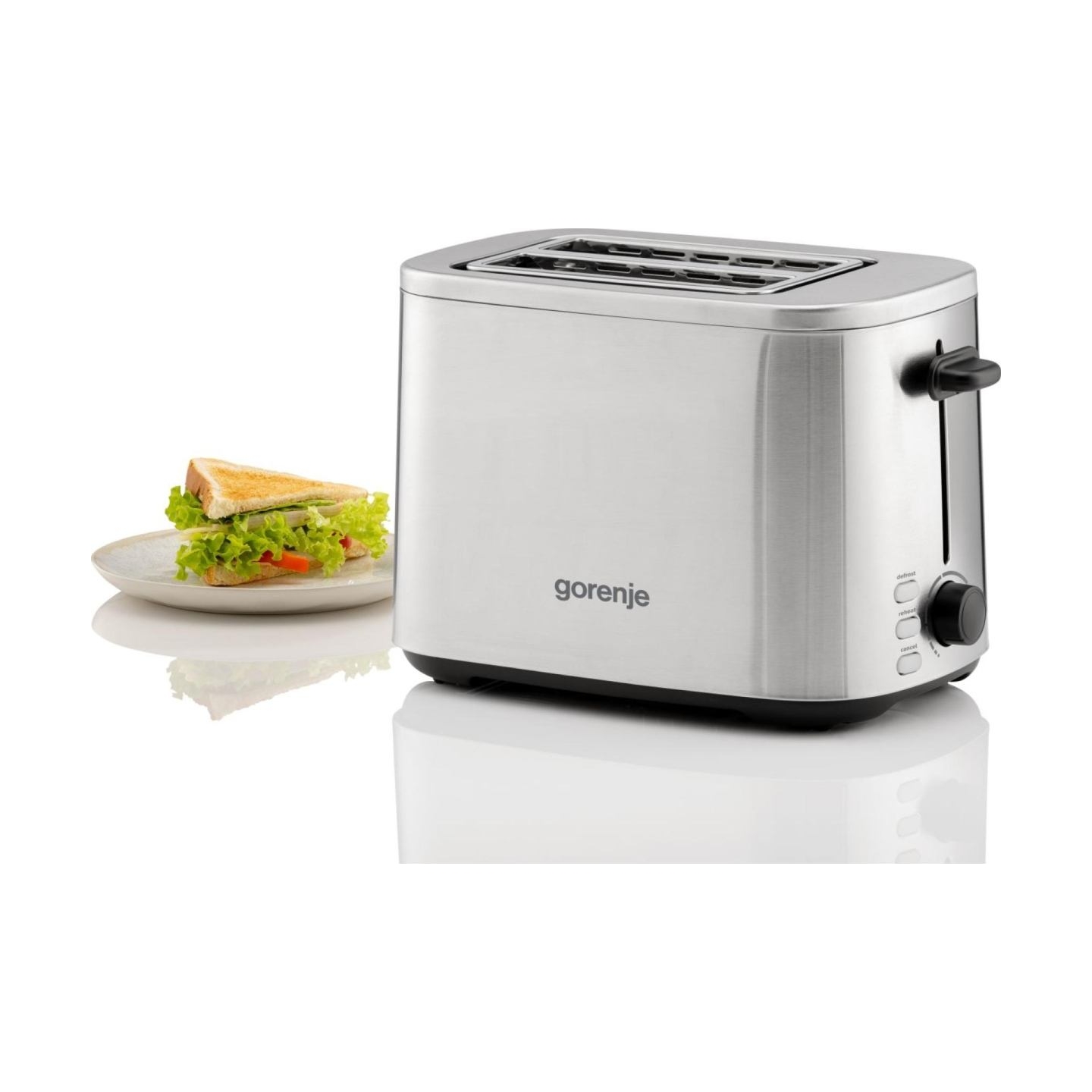 Gorenje Toaster | T800DS | Number of slots 2 | Housing material Stainless steel