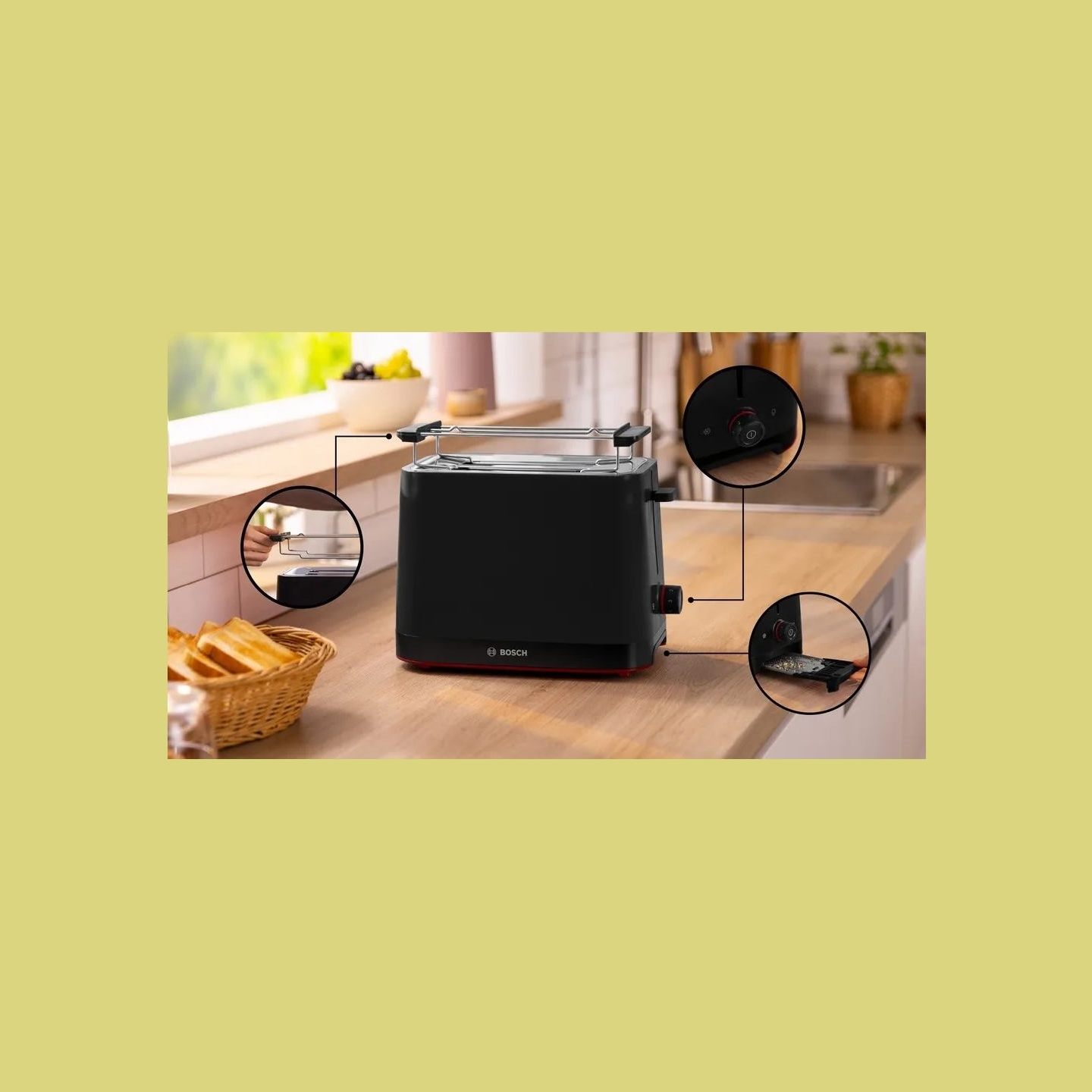 Bosch Toaster MyMoment TAT3M123 black