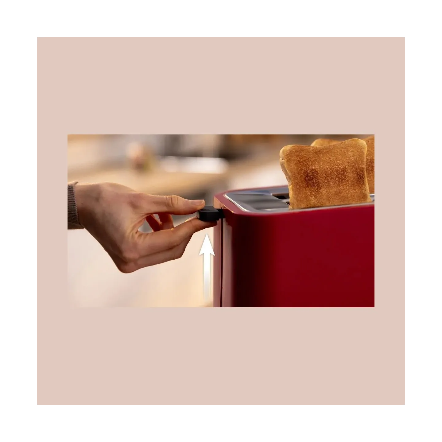 Bosch Compact Toaster | TAT3M124 MyMoment | Number of slots 2 | Housing material Plastic | Red