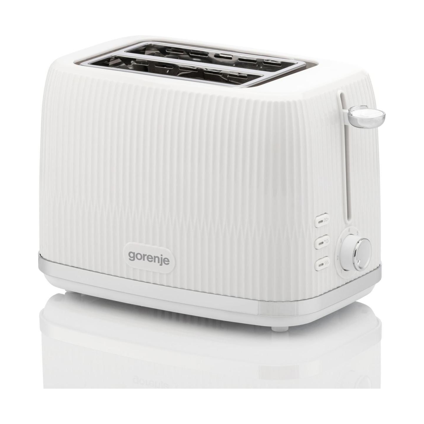 Gorenje Toaster | T850DPW | Number of slots 2 | Housing material Plastic | White