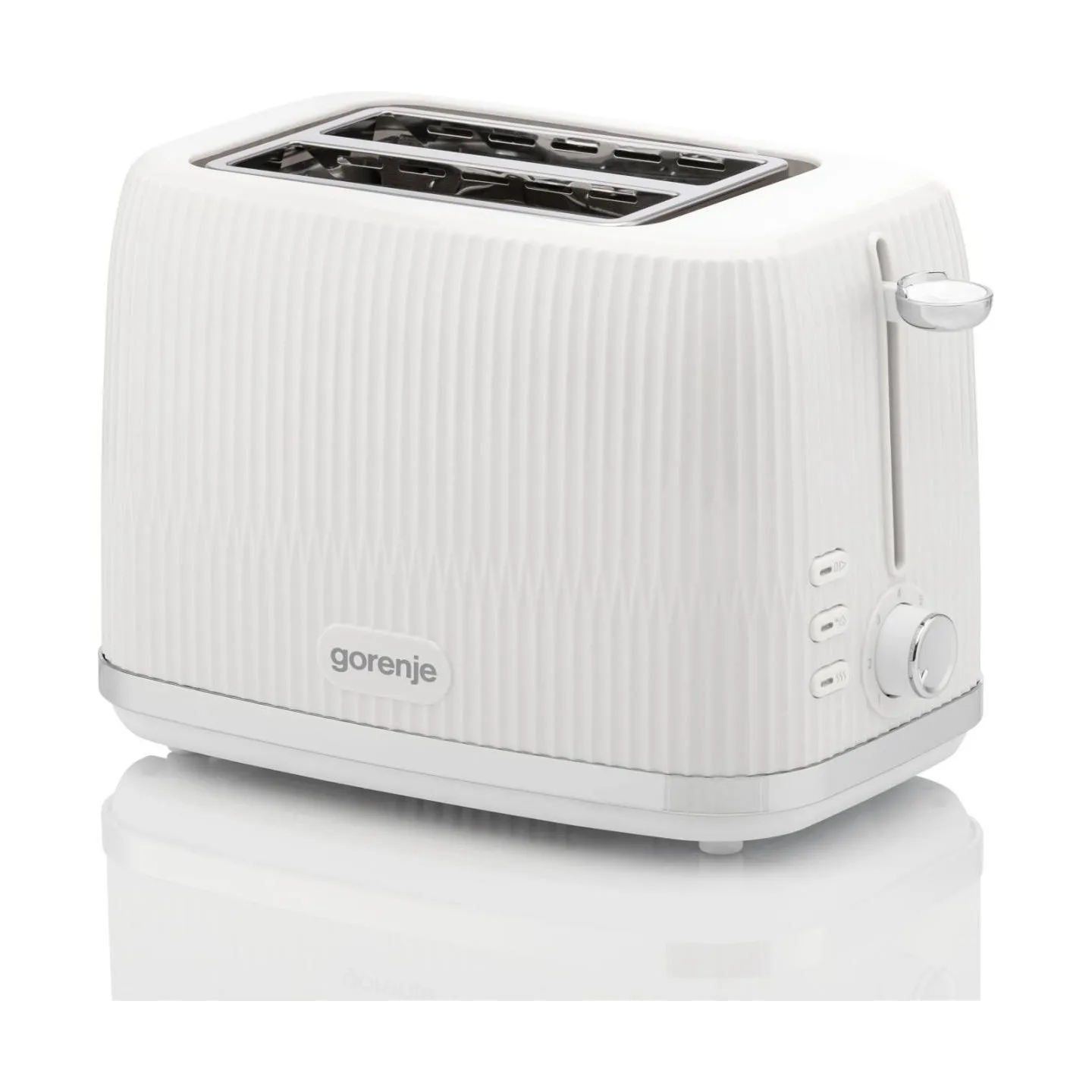 Gorenje Toaster | T850DPW | Number of slots 2 | Housing material Plastic | White