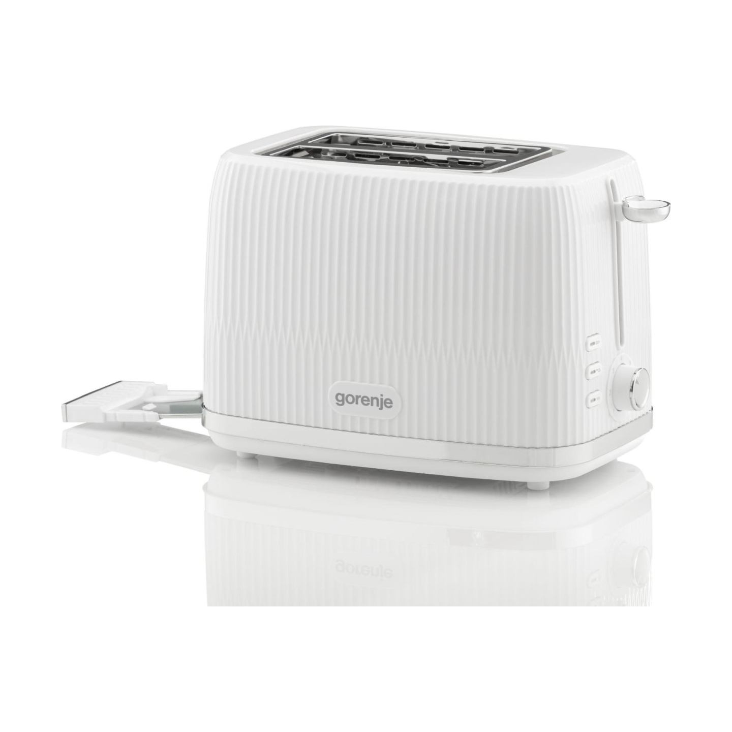 Gorenje Toaster | T850DPW | Number of slots 2 | Housing material Plastic | White